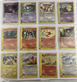 Pokemon TCG Big Pokemon Binder Collection Includes E Cards and More - Image 1