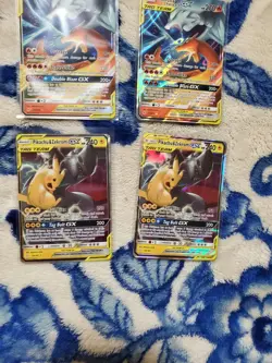 Pokemon Tag Team GX Lot 6 Cards LP 2x Charizard Reshiram 2x Pikachu Zekrom More - Image 4