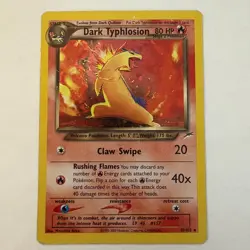 Dark Typhlosion 10/105 Pokemon Card TCG Neo Destiny Holo (MP) - Image 1
