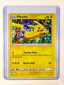 Pikachu - 5/12 (Holo Bleed) 2017 McDonald's Promo Pokemon Card - Image 1