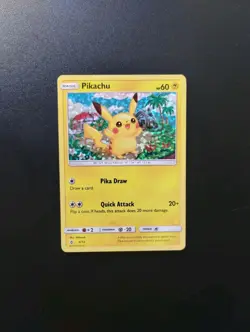 Pikachu 04/12 LP 2018 Holo McDonald's Promo Pokemon Card - Image 1