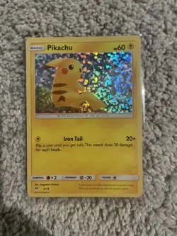Pokemon Pikachu TCG Holo Card 6/12 McDonald's Promos 2019 - Image 1