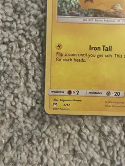 Pokemon Pikachu TCG Holo Card 6/12 McDonald's Promos 2019 - Image 5