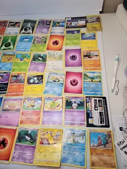 76 vintage pokemon cards 2 Deck Box Junk Drawer Lot READ - Image 5