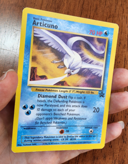 Pokemon TCG Articuno WOTC Black Star promo card 22/53 2000 NM - Image 3