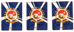 LOT OF THREE (3) VINTAGE JAPANESE POKEMON CARDS HOLO RARE - Image 2
