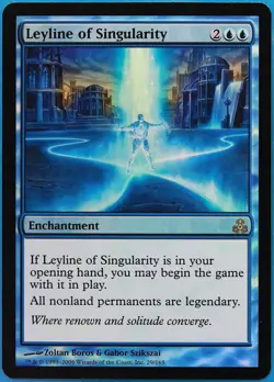 Leyline of Singularity FOIL Guildpact NM Blue Rare CARD (479017) ABUGames - Image 1