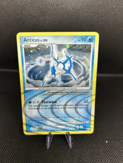 Pokemon TCG Arceus AR4 Platinum Holo Rare Card Arceus Holo Rare - Image 1