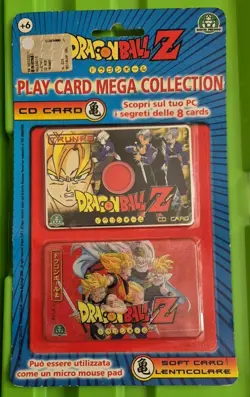 Dragon Ball Z Lot Carte 3d + Cd Carte Rare Neuf Play Card Mega Collection - Image 1
