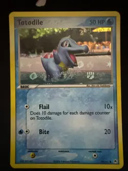 Pokemon TCG Totodile Reverse Holo Card 79/101 EX Hidden Legends - Image 1