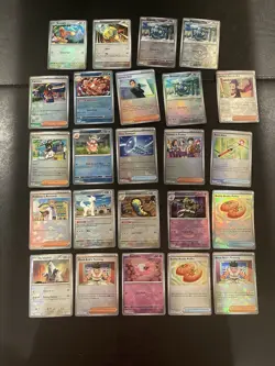 Lot 120x Pokeball Rev Holo Cards Black Bolt White Flare Prismatic Evolutions NM - Image 2