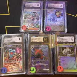 CGC Pokemon card Slab Lot including A Pristine 10! - Image 1