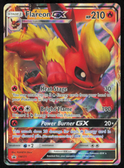 Flareon GX SM171 Promo Sun And Moon Ultra Rare Pokemon Trading Card MP TCG - Image 1