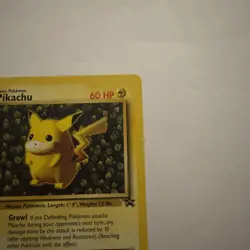 Pikachu # 1 Ivy Black Star Promo Card WOTC 1999 Pokemon TCG - Image 5