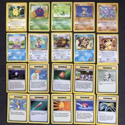 Pokemon 20 Card Vintage Bulk Lot Common Uncommon WoTC English - Image 1