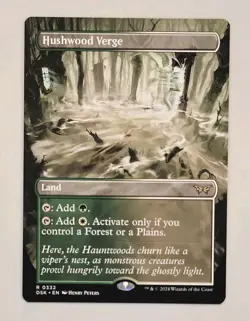 Hushwood Verge (Borderless) -Duskmourn: House of Horror - NM - MTG - Image 1