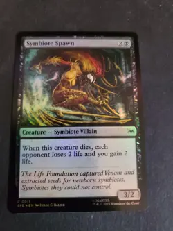NM Foil Symbiote Spawn, MTG, Marvel's Spider-Man, Magic the Gathering, 11 - Image 1