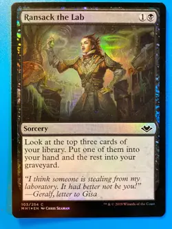 MTG 1x FOIL Ransack the Lab Modern Horizons Pauper Magic the Gathering x1 NM - Image 1