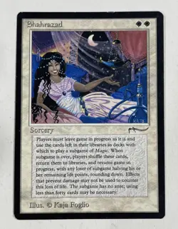 Shahrazad Arabian Nights LP Light Play MTG Magic The Gathering - Image 1