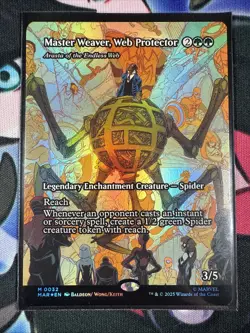 1x Master Weaver, Web Protector Borderless Foil (Marvel Eternal Legal) - Image 1