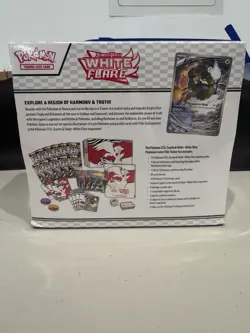 Pokemon Center Exclusive White Flare ETB Elite Trainer Box TCG New Sealed (TEAR) - Image 4