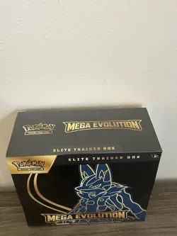Pokemon TCG Mega Evolution Lucario ETB - In Hand - Ready To Ship - Image 3