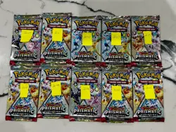 Pokemon TCG 10x HEAVY Prismatic Evolutions Booster Packs GOD packU - Image 1