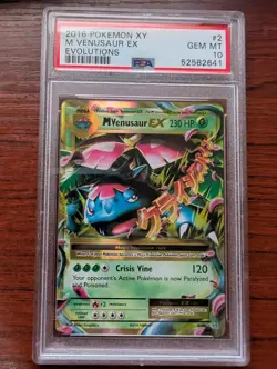 2016 Mega Venusaur EX Ultra Rare Pokemon TCG XY Evolutions Holo 2/108 PSA 10 - Image 1