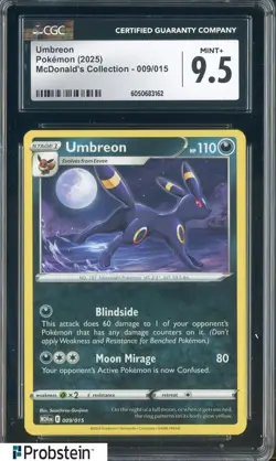 2025 Pokemon Mcdonald's Collection #009/015 Umbreon CGC 9.5 MINT+ - Image 1