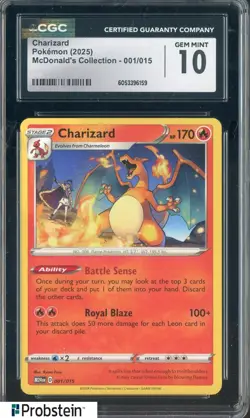 2025 Pokemon Mcdonald's Collection #001/015 Charizard CGC 10 GEM MINT - Image 1