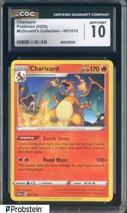 2025 Pokemon Mcdonald's Collection #001/015 Charizard CGC 10 GEM MINT - Image 1