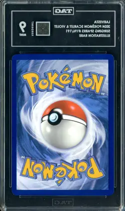 2024 Pokemon Scarlet & Violet Surging Sparks #196/191 Larvesta IR TAG 9 MINT - Image 2
