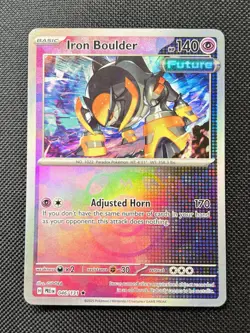 Masterball Iron Boulder 46/131 Prismatic Evolutions Reverse Holo Pokemon TCG NM - Image 1