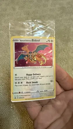 Special Delivery Bidoof - SWSH177 - Pokemon Promo SEALED Holo Mint - Image 1