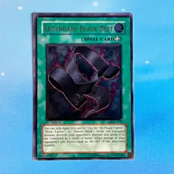 YUGIOH Legendary Black Belt ULTIMATE RARE TLM-En045 Near Mint NM PACK FRESH - Image 1