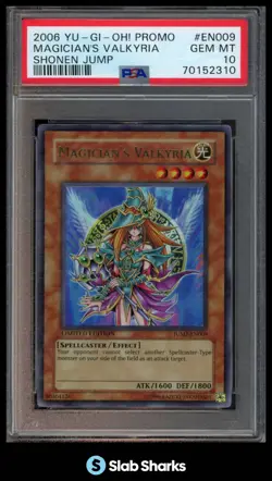 2006 YU-GI-OH! SHONEN JUMP LIMITED EDITION PROMOS MAGICIAN'S VALKYRIA PSA 10 - Image 1