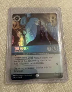 Disney Lorcana TCG the Queen Mirror Seeker Uncommon Card 156/204 - Image 2