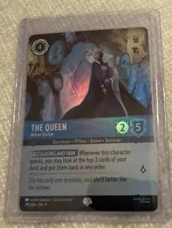 Disney Lorcana TCG the Queen Mirror Seeker Uncommon Card 156/204 - Image 3