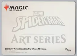 MTG - Spider-Man - Friendly Neighborhood Art Card #2 -r507 - Image 2