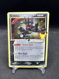 Greninja Gold Star SWSH144 Sword & Shield Black Star Promo Card Holo - Image 1