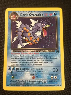 Dark Gyarados 08/82 Wotc Promo Holo Pokemon Card - Image 1