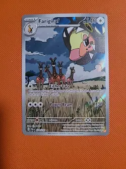 Farigarif 2023 Pokemon Paldea Evolved IR Holo Card #228/193 NM Condition - Image 1