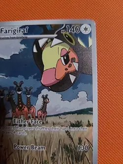 Farigarif 2023 Pokemon Paldea Evolved IR Holo Card #228/193 NM Condition - Image 3