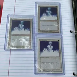 Lot of (3) 1997 RARE MTG Holy Strength - Unlimited - Image 1