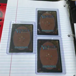 Lot of (3) 1997 RARE MTG Holy Strength - Unlimited - Image 2