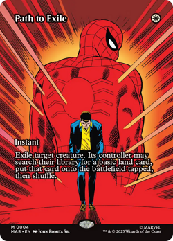 PATH TO EXILE mtg NM-M Spider-Man Marvel Universe Mythic - Image 1