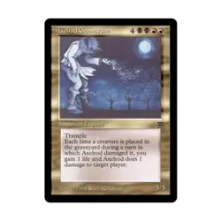 WOTC MtG Legends Axelrod Gunnarson (R) VG - Image 1