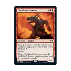 WOTC MtG Modern Horizons 2 Obsidian Charmaw (R) (Foil) NM - Image 1
