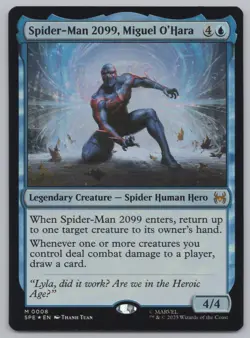 MTG - FOIL Spider-Man 2099, Miguel O'Hara - Marvel's Spider-Man (SPM) -r504 - Image 1