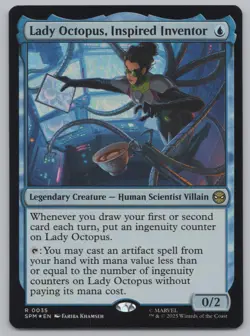 MTG - FOIL Lady Octopus, Inspired Inventor - Marvel's Spider-Man (SPM) -r502 - Image 1
